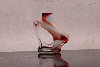 Vase penché style Murano  Vase penché style Murano