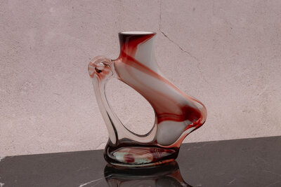 Vase penché style Murano  Vase penché style Murano