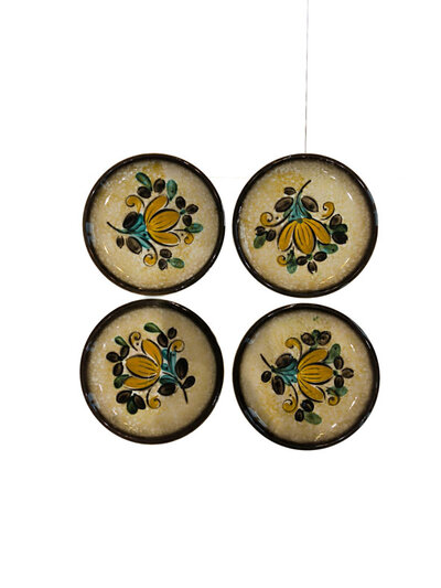 4 assiettes à dessert Boch Corfou 4 assiettes à dessert Boch Corfou