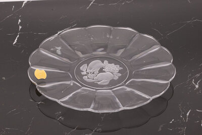 Plat en cristal Val Saint Lambert Plat en cristal Val Saint Lambert