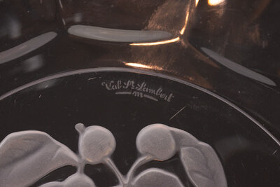 Plat en cristal Val Saint Lambert Plat en cristal Val Saint Lambert