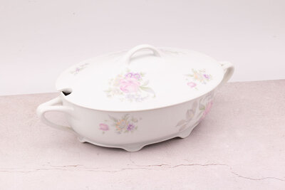 Grand plat/soupière avec couvercle en porcelaine Rosenthal Grand plat/soupière avec couvercle en porcelaine Rosenthal