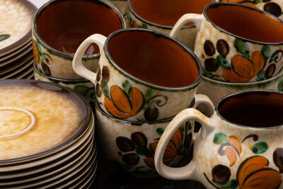 Set à café complet 10 pers de Boch, série Corfou Set à café complet 10 pers de Boch, série Corfou