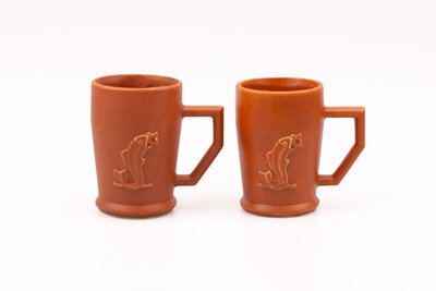 2 verres en grès Orval Coumans 2 verres en grès Orval Coumans