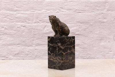 Sculpture en bronze ours polaire Milo Sculpture en bronze ours polaire Milo
