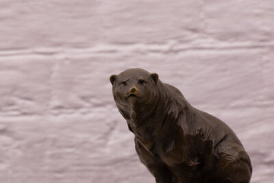 Sculpture en bronze ours polaire Milo Sculpture en bronze ours polaire Milo